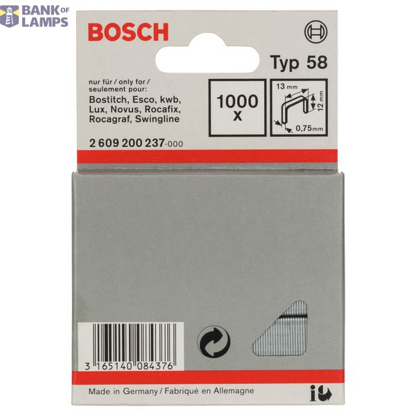 Fine wire staple, type 58 13 x 0.75 x 12 mm image 2