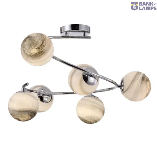 Modern Galaxy Chandelier Chrome image 1