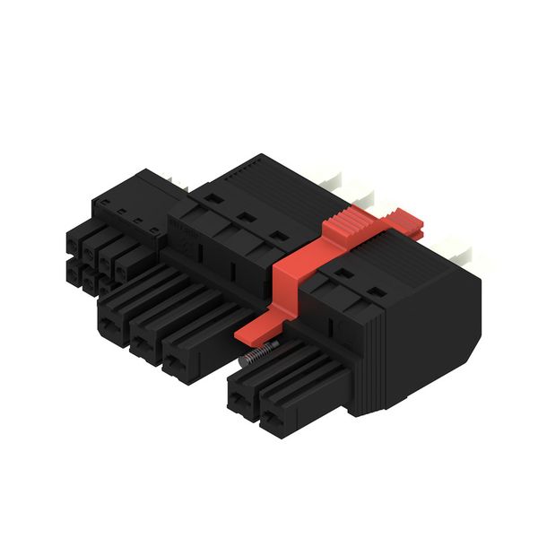 PCB plug-in connector, female plug, 7.62 mm, Number of poles: 5, 180°, PUSH IN with actuator, Clamping range, max. : 6 mm², Box image 2