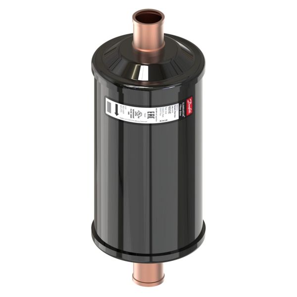 Hermetic filter drier, DML, 41 cu.in., Steel Cu-plated image 1