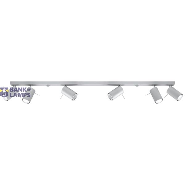 RING CEILING LAMP 6L GREY GU10 6X40W IP20 image 4