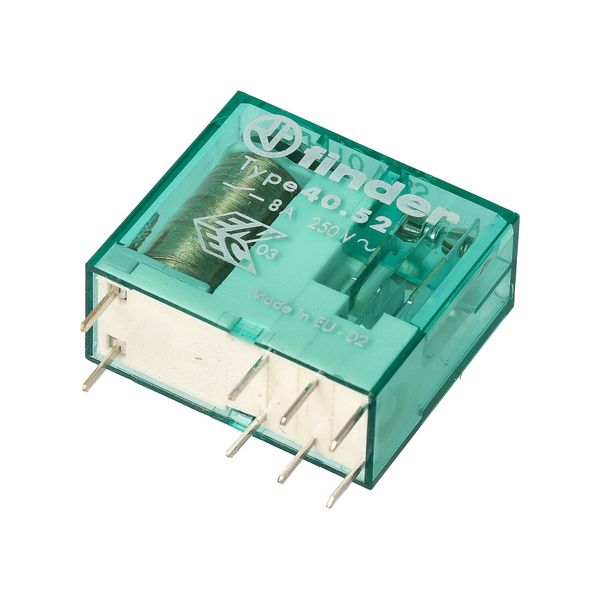 PCB/Plug-in Rel. 5mm.pinning 2CO 8A/110VUC bistable/Agni (40.52.6.110.0000) image 4
