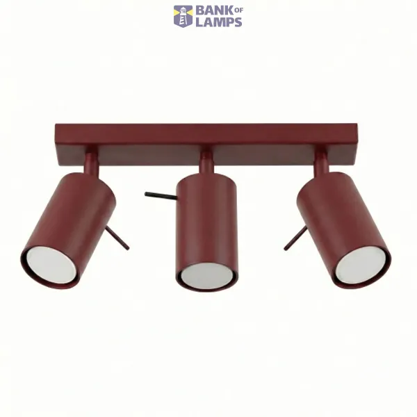 Ceiling lamp RING 3 burgundy image 1