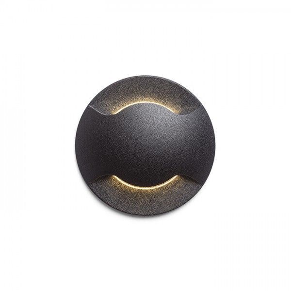 KICK II recessed black 230V LED 3W IP54 3000K image 1