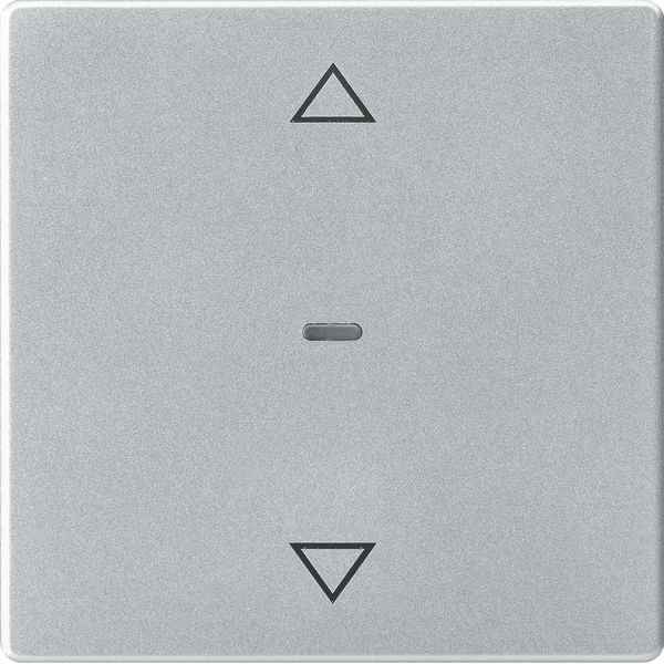 Cover push-button mod 1g clear lenses arrow symbols, KNX - Q.x, alu ve image 1