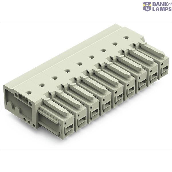 THT female header;1.0 x 1.2 mm solder pin;angled;light gray image 1