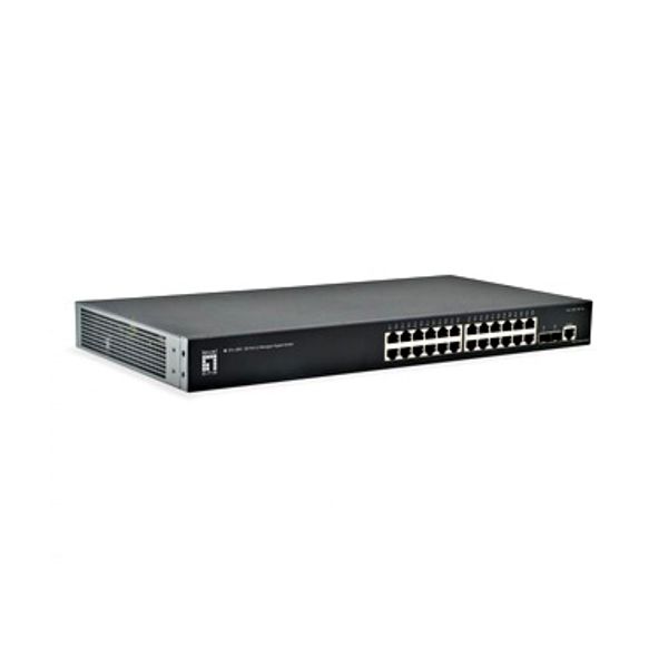 L2 Managed Switch 24x10/100/1000T + 2x10GbE SFP image 1