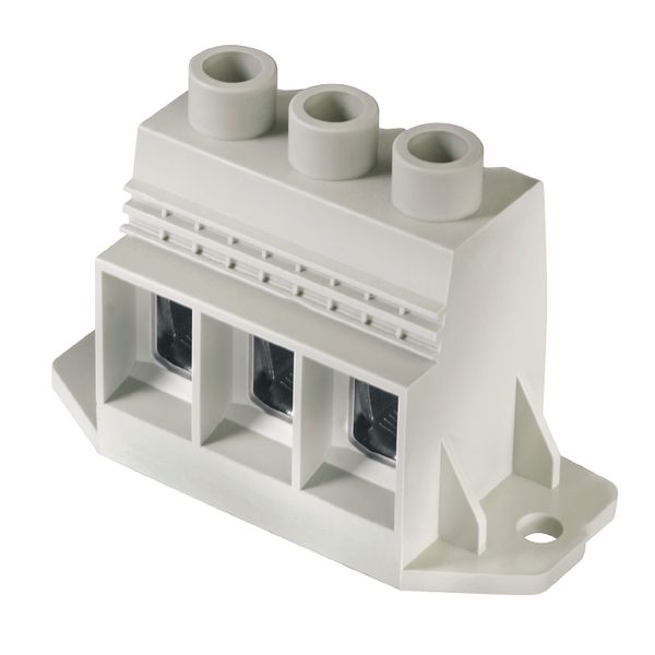 Printed circuit board terminals, 15.00 mm, Number of poles: 6, 90°, Solder pin length (l): 4.5 mm, tinned, Pebble grey, Clamping yoke connection, Clamping range, max. : 50 mm², Box image 4