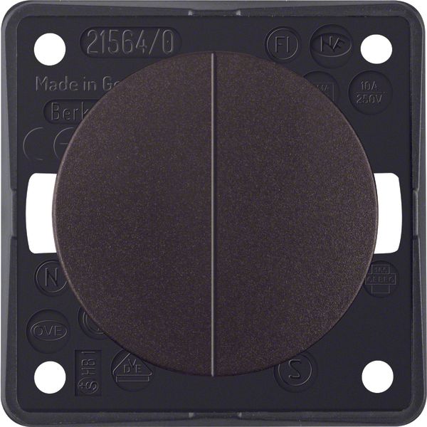 Series push-button, 2 NO cont com input term, Integro - Design Flow/Pu image 1