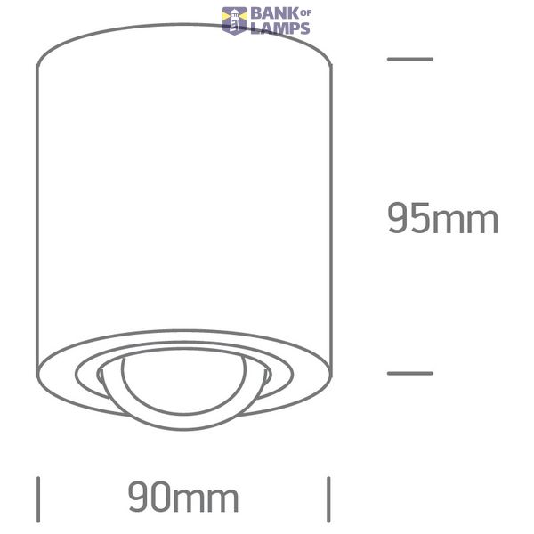 WHITE GU10 10W image 2