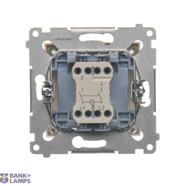 Double surface mounted box, anthracite, metalic image 1