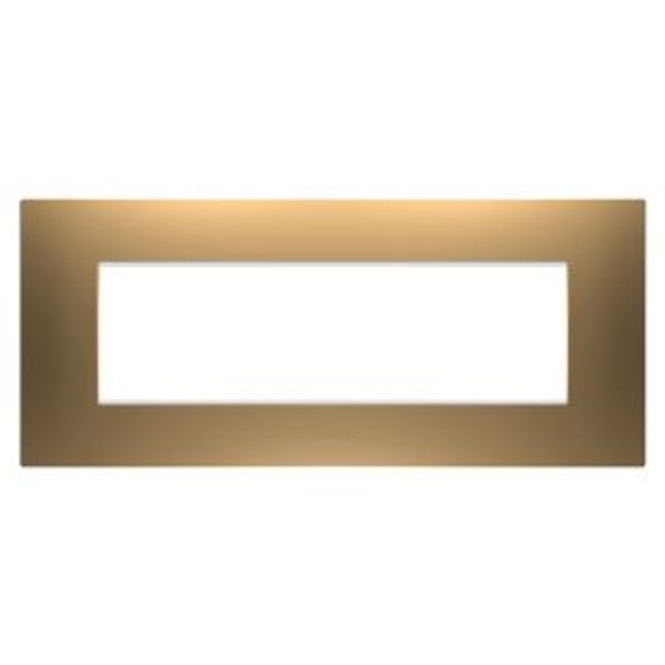 EGO PLATE - IN PAINTED TECHNOPOLYMER - 7 MODULES - GOLD - CHORUSMART image 1