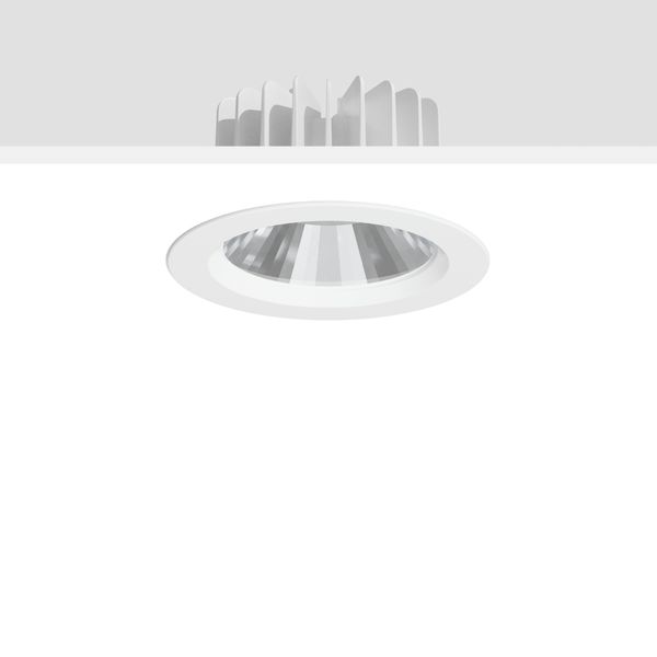 LEDONA round IP65, 30 W, 2450 lm, 827-865, white, DALI Recessed downli image 1