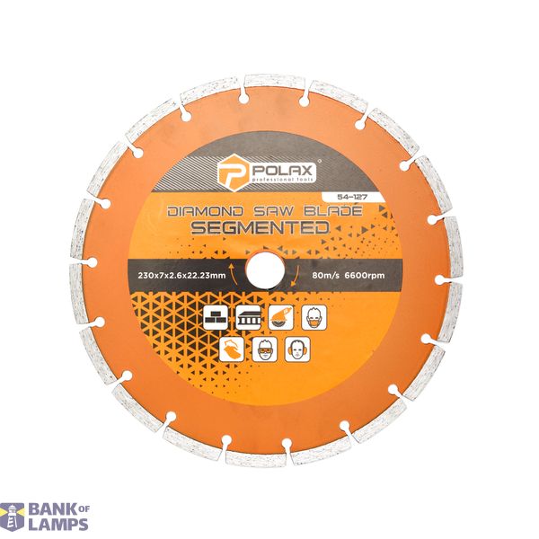Diamond Segmented Saw Blade  230x7x2.6x22.23 image 1