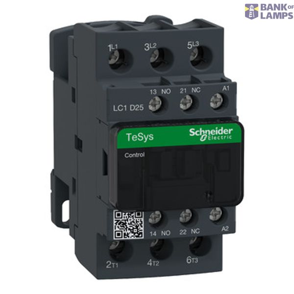 CONTACTOR 25A AC3 3P 1NO+1NC 415VAC image 1
