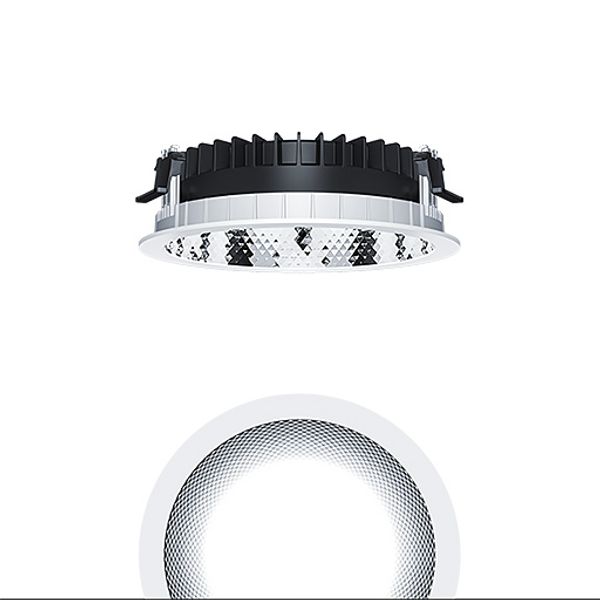 PANOS R R200 2k-840 SWI L FAL WH - LED ceiling-recessed luminaire image 1
