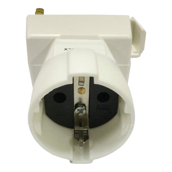 XTSA 67S-3 Schuko Adapter White 3-Circuit image 1