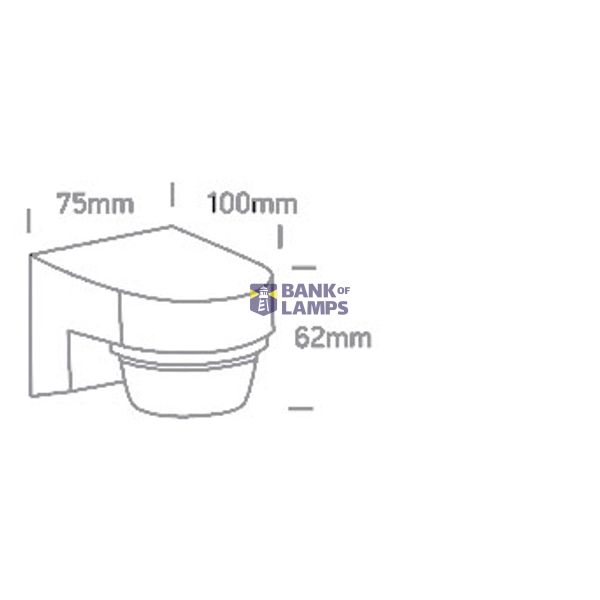 IR MOTION SENSOR IP65 800W 230V image 2