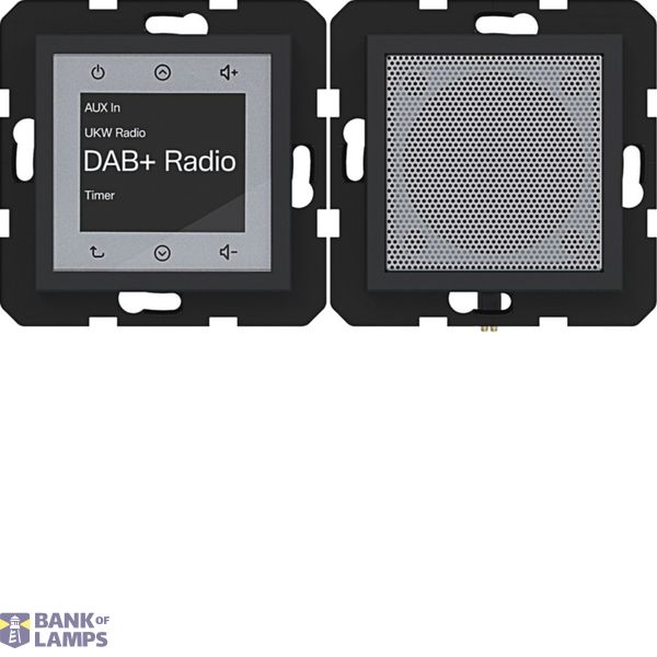 Radio touch DAB+ with speaker, A.x/C.x, matte night black image 1