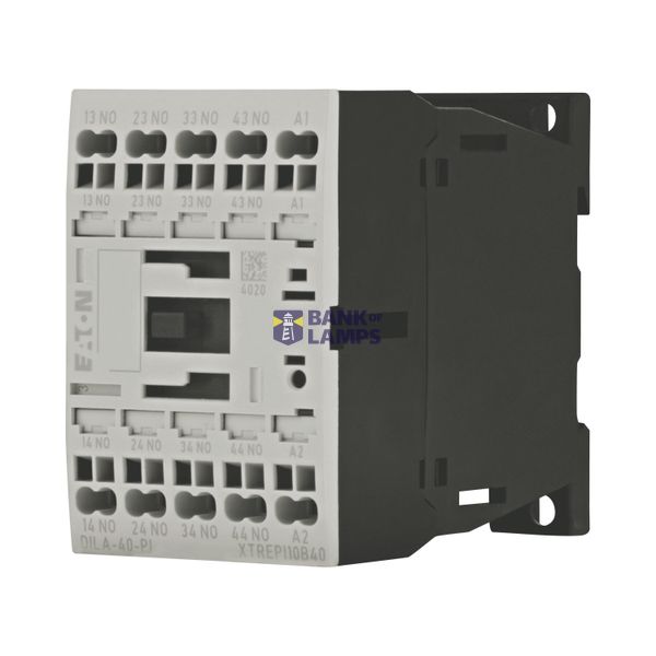 Control relay, 110 V, DC, 4 N/O, Push in terminals, DIN-rail/screw image 6