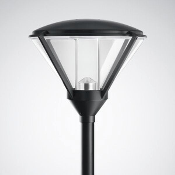 Post-top luminaires 983 CLO (normal) Lens Black ET 14,50W 1500lm 70 asymmetric wide (AB2L) IP23 IK04 5 SDCM image 1