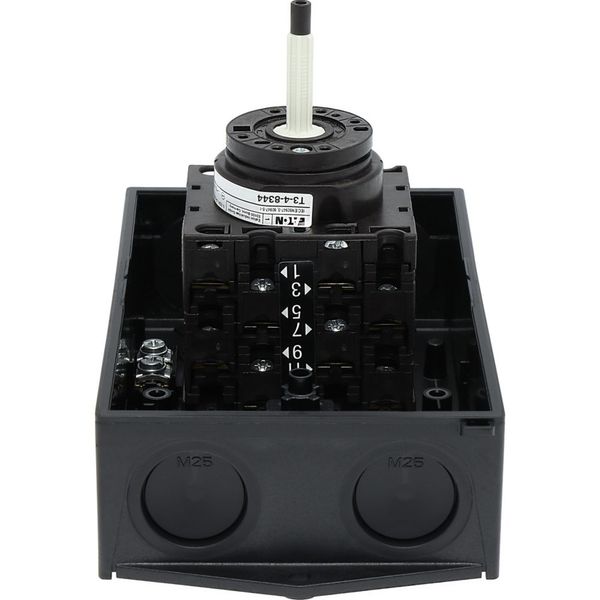T3-4-8344/I2/SVB Main switch, T3, 32 A, surface mounting, 4 contact unit(s), 8-pole, Emergency switching off function, With red rotary handle and yellow locking ring, image 62