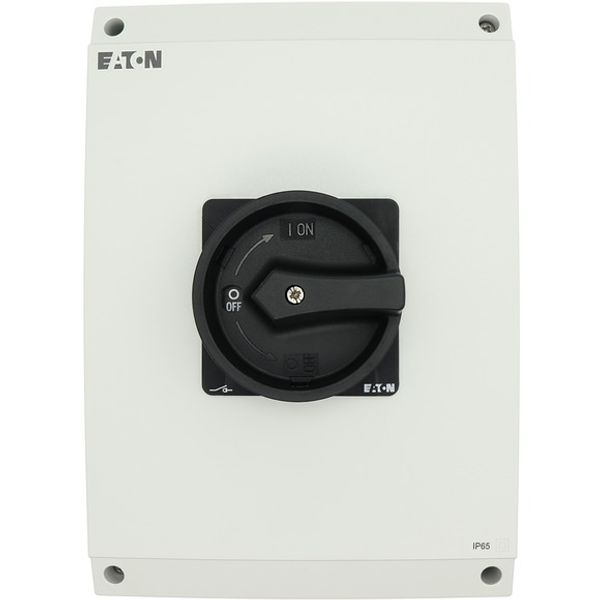 T5-4-15682/I5/SVB-SW Main switch, T5, 100 A, surface mounting, 4 contact unit(s), 6 pole, 1 N/O, 1 N/C, STOP function, With black rotary handle and locking ring, Lockable image 3