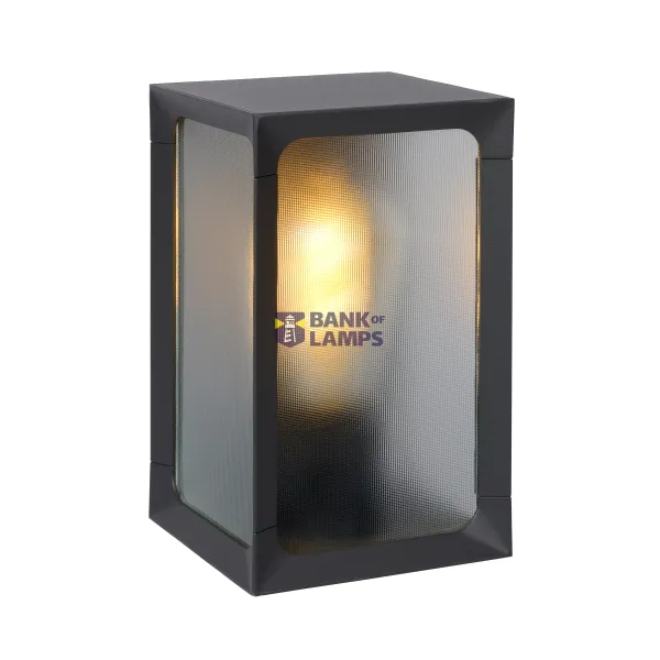 Lucide CAGE - Wall light Outdoor - LED - 1xE27 - IP44 - Anthracite image 1