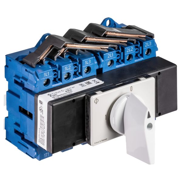 Changeover Switch 1-0-2, modular, 3-pole, 80A image 1