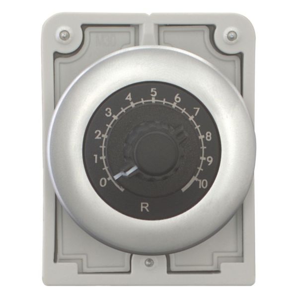 M30C-FR2K2 Potentiometer, flat front, M30, 30.5 mm, R 2.2 k„¦, P 0.5 W, Metal bezel image 10