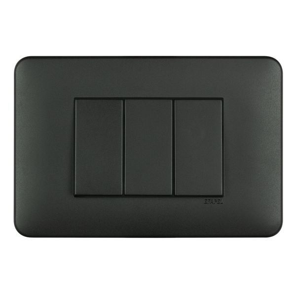 FRAME 3 MOD F/ ADAPTER 3 MOD MATTE BLACK image 1