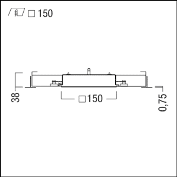 MIRL MINI EM LED1200-840 LDO - LED ceiling-recessed luminaire image 2