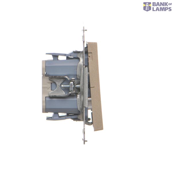 Intermediate switch with LED illumination without pictogram, (module), Simon 24, IP20/IP44, 10AX, white image 1