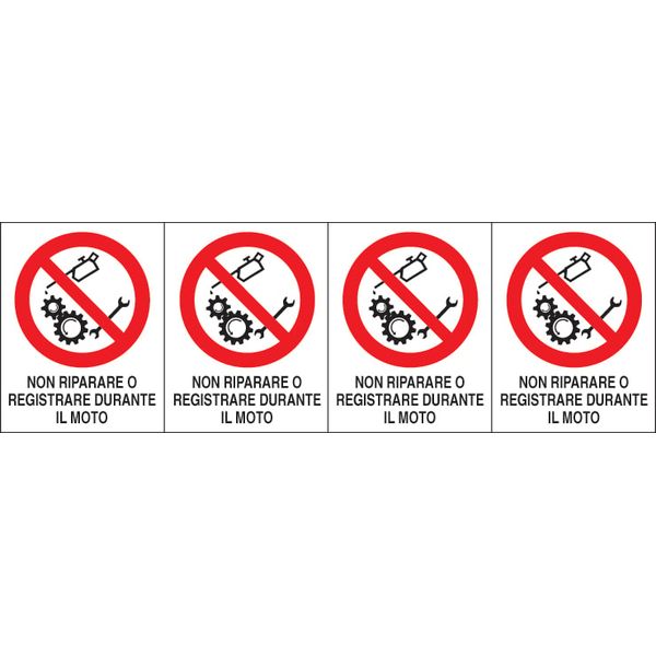 Adhesive label - Dimensions: 250 x 80 mm image 1