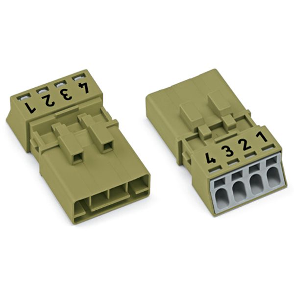 Plug 4-pole Cod. B light green image 3