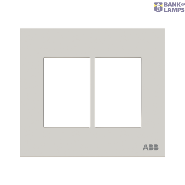 Frame - 2-gang / 3+3-modules - ABB logo - Dune image 1