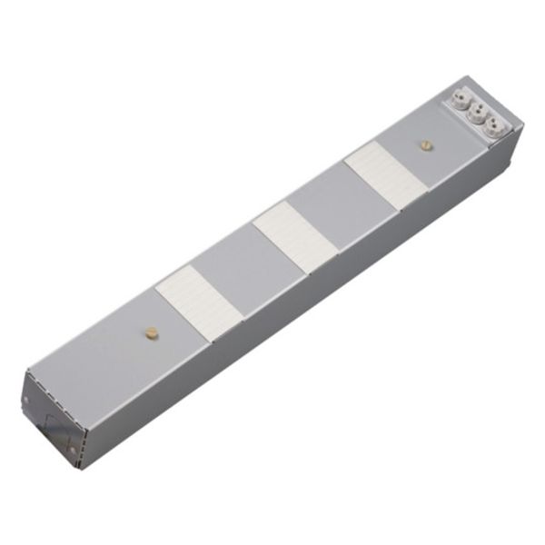 Distribution strip, KVS, 3 top-hat rails of 4.5 HP each, 1 x D02 fuse base, 3-pole image 1