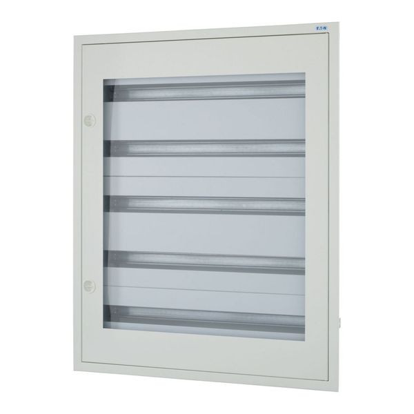 BF-UT-5/165-G-C Complete flush-mounted flat distribution board with window, grey, 33 SU per row, 5 rows, type C image 4
