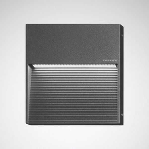 Wall and ceiling luminaire Invego Square Lens Anthracite ET 9,70W 338lm 90 asymmetric medium wide (AM) IP65 IK08 3 SDCM image 1