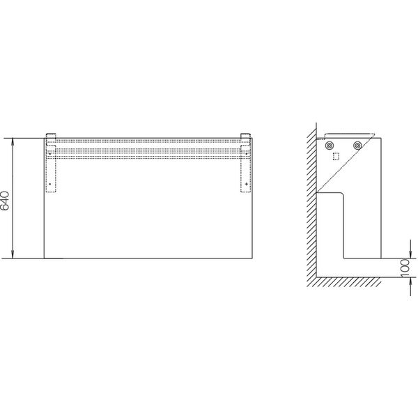 Wall bracket, CDC, size 2, with cover plate, 9 x plug slide, 50 - 185  image 1