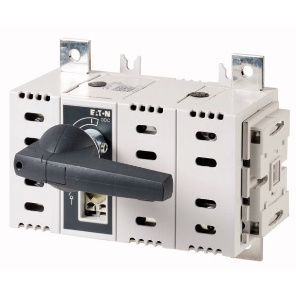 DDC-630/2 DC switch disconnector, 630 A, 2 pole, 2 N/O, 2 N/C, with grey knob, service distribution board mounting image 1