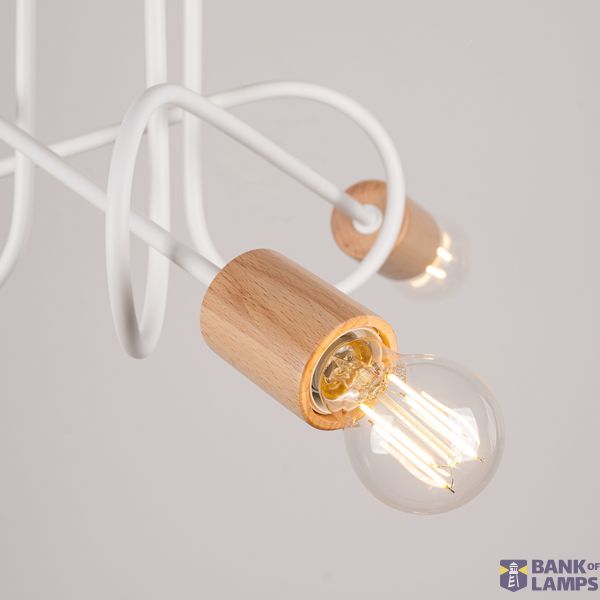 EMBER 3 WHITE CHANDELIER image 4