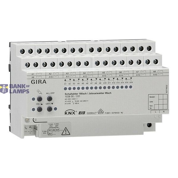 swit./blind act. 16-g/8-g 16 A man.act. KNX DRA image 1