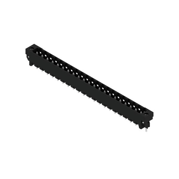 PCB plug-in connector, male header, Solder flange, THT/THR solder connection, 5.08 mm, Number of poles: 21, 180°, Solder pin length (l): 3.2 mm, tinned, black, Box image 4