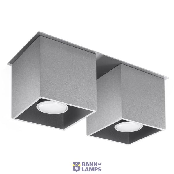SPOT QUAD 2 GREY GU10 2X40W IP20 image 3