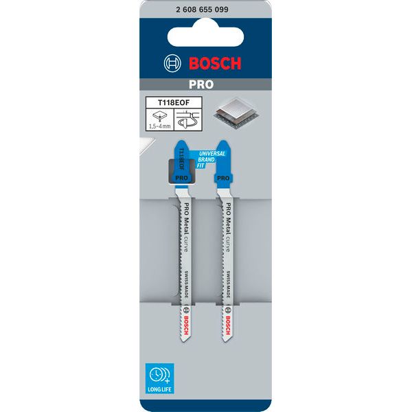 PRO Metal curve T118EOF Jigsaw Blade, 83 mm, 2 pcs. image 2