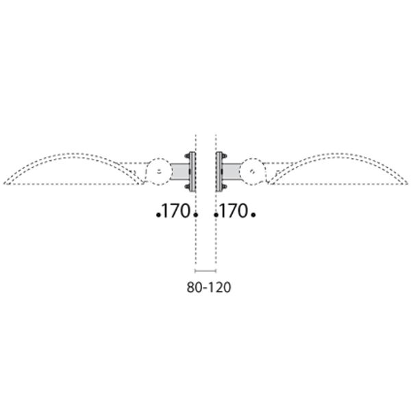 KYRO AO406/2-02 TWIN MAST BRACKET image 1