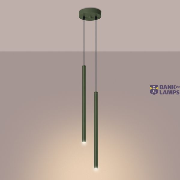 HANGING LAMP PASTELO 2 OLIVE GREEN 2XG9 image 2