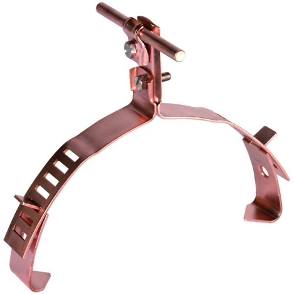 Roof cond. holder DEHNQUICK Cu for Rd 6-10mm adjustable 200-280mm image 1