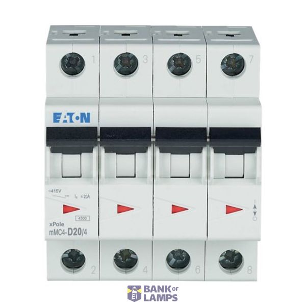 mMC4-D20/4 Eaton Moeller series xPole (Style 5) - mMC4/6/M MCB image 1